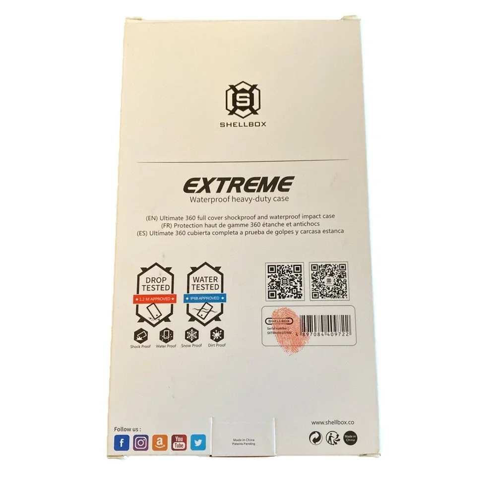 Shellbox Extreme Waterproof Fitted Case/Skin - Black Samsung Galaxy S10+